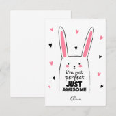Cute Pink-cadeaukaart voor goede valentijnsdag Kaart (Voorkant / Achterkant)