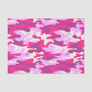 Cute Pink Camo Trendy Camouflage Girly Pattern Tissuepapier