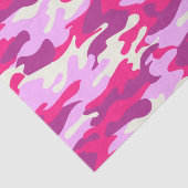 Cute Pink Camo Trendy Camouflage Girly Pattern Tissuepapier (Detail)