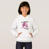 Cute Pink Camper Kinder Sweatshirt (Voorkant volledig)
