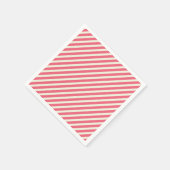 Cute Pink Candy Cane Stripes Pattern - Kerstmis Servet (Hoek)