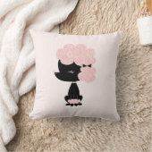 Cute Pink Cartoon French Podle Kussen (Deken)