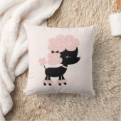 Cute Pink Cartoon French Podle Kussen (Deken)