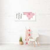 Cute Pink Cartoon Spandoek (Insitu)