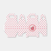 Cute Pink Cat Cartoon - Gepersonaliseerde kinderen Bedankdoosjes (Uitgevouwen)