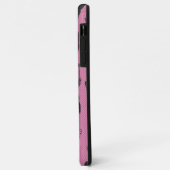 Cute Pink Cat iPhone Case – Soft Aesthetic Vibes (Achterkant/links)