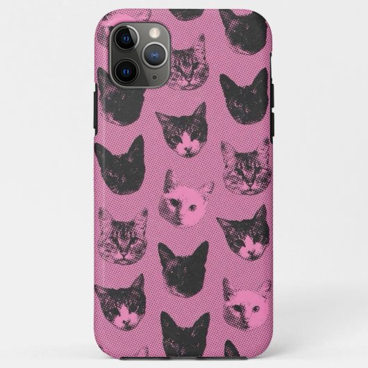 Cute Pink Cat iPhone Case – Soft Aesthetic Vibes (Achterkant)