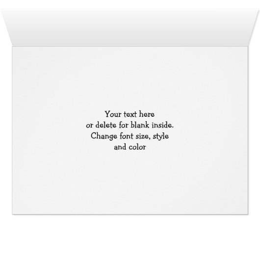 Cute Pink Cat Persoonlijke fotokaart (Binenzijde Horizontaal (Onderkant))