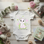 Cute pink cat romper