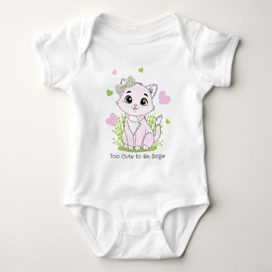 Cute pink cat romper (Voorkant)