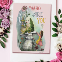 Cute Pink Caterstyle in Alice in Wonderland Art