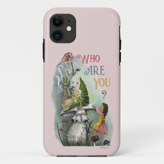 Cute Pink Caterstyle in Alice in Wonderland Art Case-Mate iPhone Case (Achterkant)