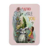 Cute Pink Caterstyle in Alice in Wonderland Art Magneet (Verticaal)