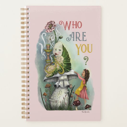 Cute Pink Caterstyle in Alice in Wonderland Art Planner (Voorkant)