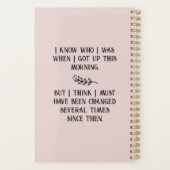 Cute Pink Caterstyle in Alice in Wonderland Art Planner (Achterkant)