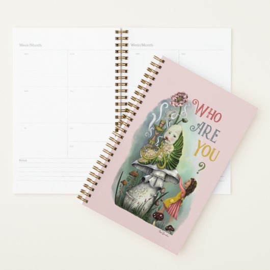 Cute Pink Caterstyle in Alice in Wonderland Art Planner (Display)