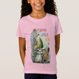 Cute Pink Caterstyle in Alice in Wonderland Art T-shirt