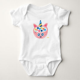 Cute Pink Caticorn Cereal Bowl Illustration – Kawa Romper