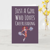 Cute Pink Cheerleading Cards For Baby Girls Kids Kaart (Gele Bloem)