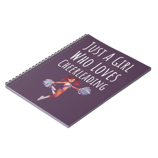 Cute Pink Cheerleading Gifts For Baby Girls Kids Notitieboek (Linkerzijde)