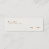 Cute Pink Cherry Blossom Floral Natuur Mini Visitekaartje (Achterkant)