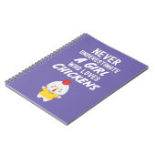 Cute Pink Chicken Gifts For Baby Girls Kids Lover  Notitieboek (Linkerzijde)