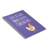 Cute Pink Chicken Gifts For Girls Farm Animals Kid Notitieboek (Rechterzijde)