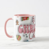 Cute Pink Christmas Cheer Mug Mok (Links)