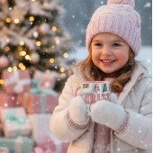 Cute Pink Christmas Cheer Mug Mok