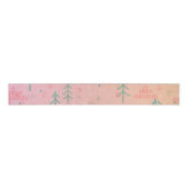 Cute Pink Christmas Grosgrain Lint (Voorkant)