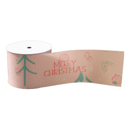 Cute Pink Christmas Grosgrain Lint