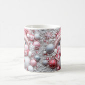 Cute Pink Christmas Snowman Mug | Cozy Winter Mug Koffiemok (Center)