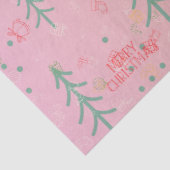 Cute Pink Christmas Tissuepapier (Detail)