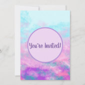 Cute Pink Clouds Monogram Kaart (Voorkant)