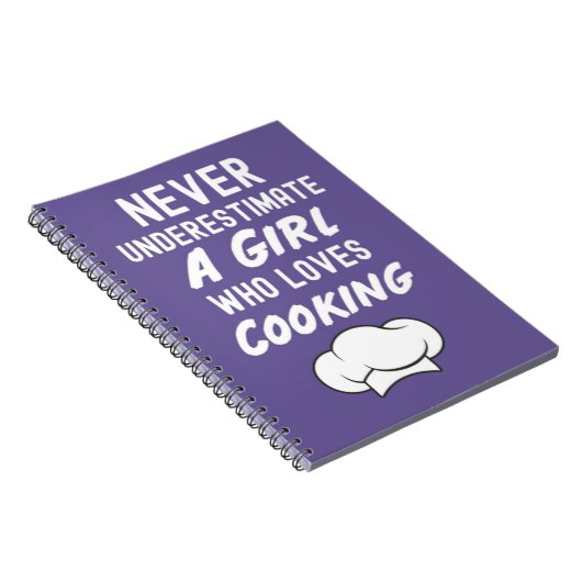 Cute Pink Cooking Gifts For Girls For Kids Girly Notitieboek (Rechterzijde)