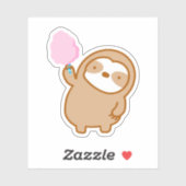Cute Pink Cotton Snoep Sleuf Vinyl Sticker (Vel)