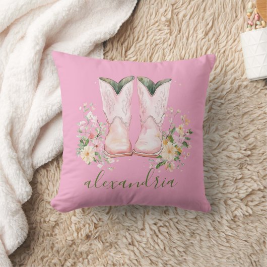 Cute Pink Cowgirl  Kussen (Deken)