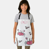 Cute Pink Crab Zee Animals Girl Name Schort (Insitu)