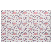 Cute Pink Crab Zee Animals Pattern Kinder Girl Stof (Fat Quarter)