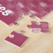 Cute Pink Cupcake Live, Love, Laugh Puzzle Legpuzzel (Zijkant)