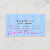 Cute Pink Cupcake met Cherry Visitekaartje (Achterkant)