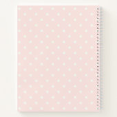Cute Pink Cupcake Unicorn met Roos Notitieboek (Achterkant)