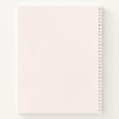 Cute Pink Cupcake Unicorn met Rozen Guest Book Notitieboek (Achterkant)