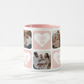 Cute Pink Custom Photo I Love You Mok (Midden)