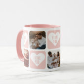 Cute Pink Custom Photo I Love You Mok (Voorkant links)