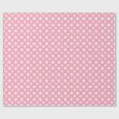 Cute Pink Daisies Floral Pattern Cadeaupapier (Vlak)