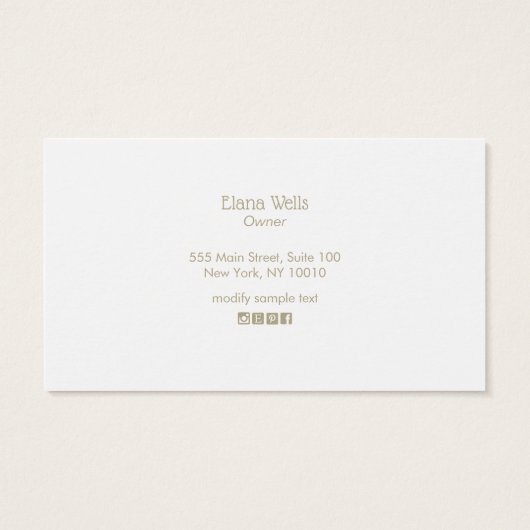 Cute Pink Daisy Floral Visitekaartje (Achterkant)