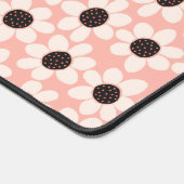 Cute Pink Daisy Flower Pattern Bureaumat (Hoek)