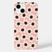 Cute Pink Daisy Flower Pattern Case-Mate iPhone Case (Achterkant)
