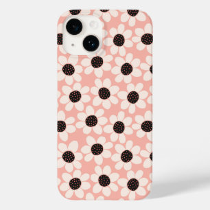 Cute Pink Daisy Flower Pattern Case-Mate iPhone 14 Hoesje